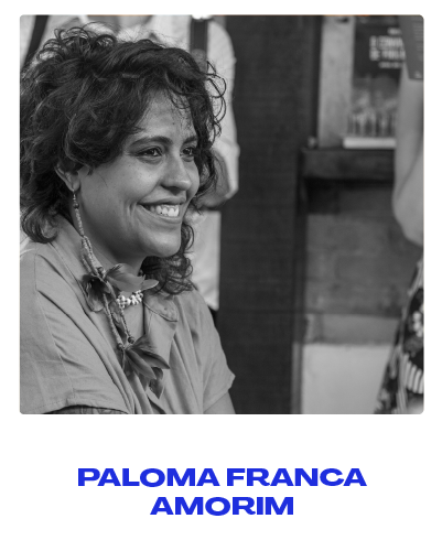 Uma fotografia tipo retrato da escritora Paloma Franco